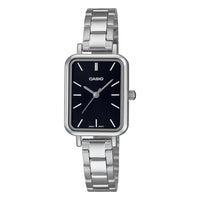 Thumbnail for Casio Ladies' Watch 21mm Slim Black Rectangular