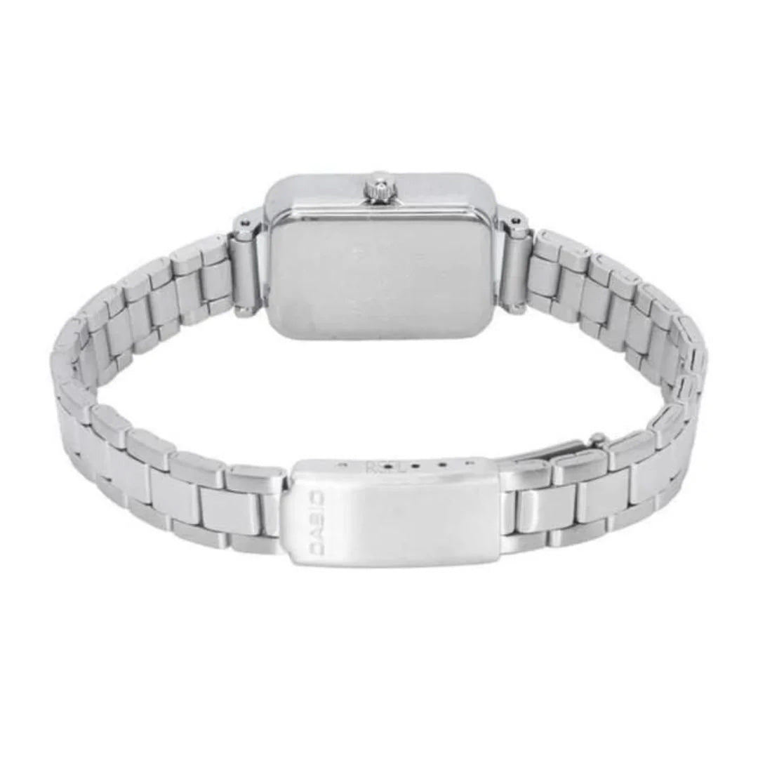Casio Ladies Watch 21mm Slim Light Blue Rectangular