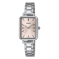 Thumbnail for Casio Ladies Watch 21mm Slim Pink Rectangular
