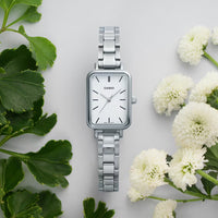 Thumbnail for Casio Ladies' Watch 21mm Slim White Rectangular