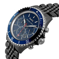 Thumbnail for Michael Kors Men's Watch Bayville Chronograph Blue Gunmetal MK8727