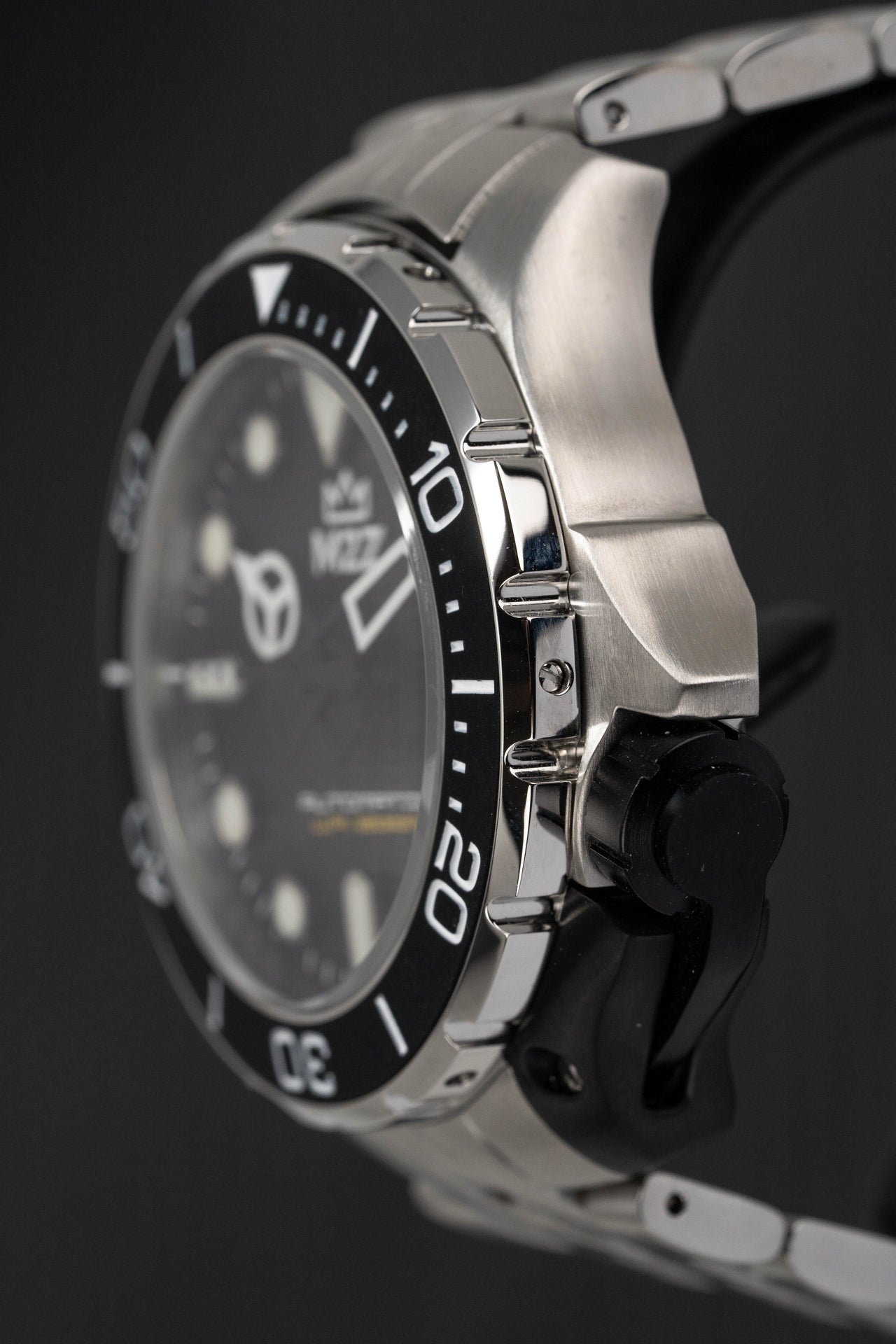 M2Z Men's Watch Diver 200 Bracelet Black 200-002X