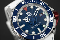 Thumbnail for M2Z Men's Watch Diver 200 Blue/White 200-007B
