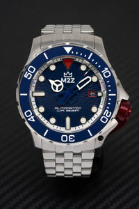 Thumbnail for M2Z Men's Watch Diver 200 Bracelet Blue 200-007X