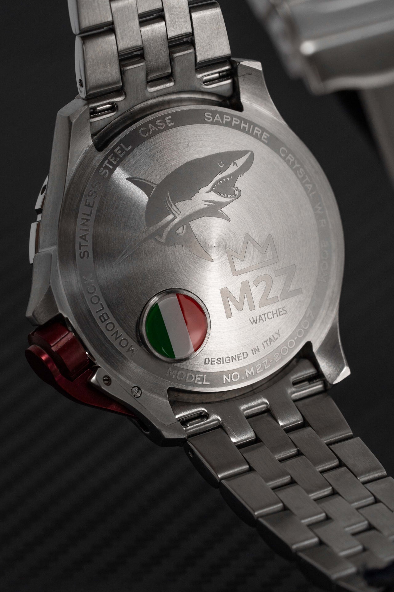 M2Z Men's Watch Diver 200 Bracelet Blue 200-007X