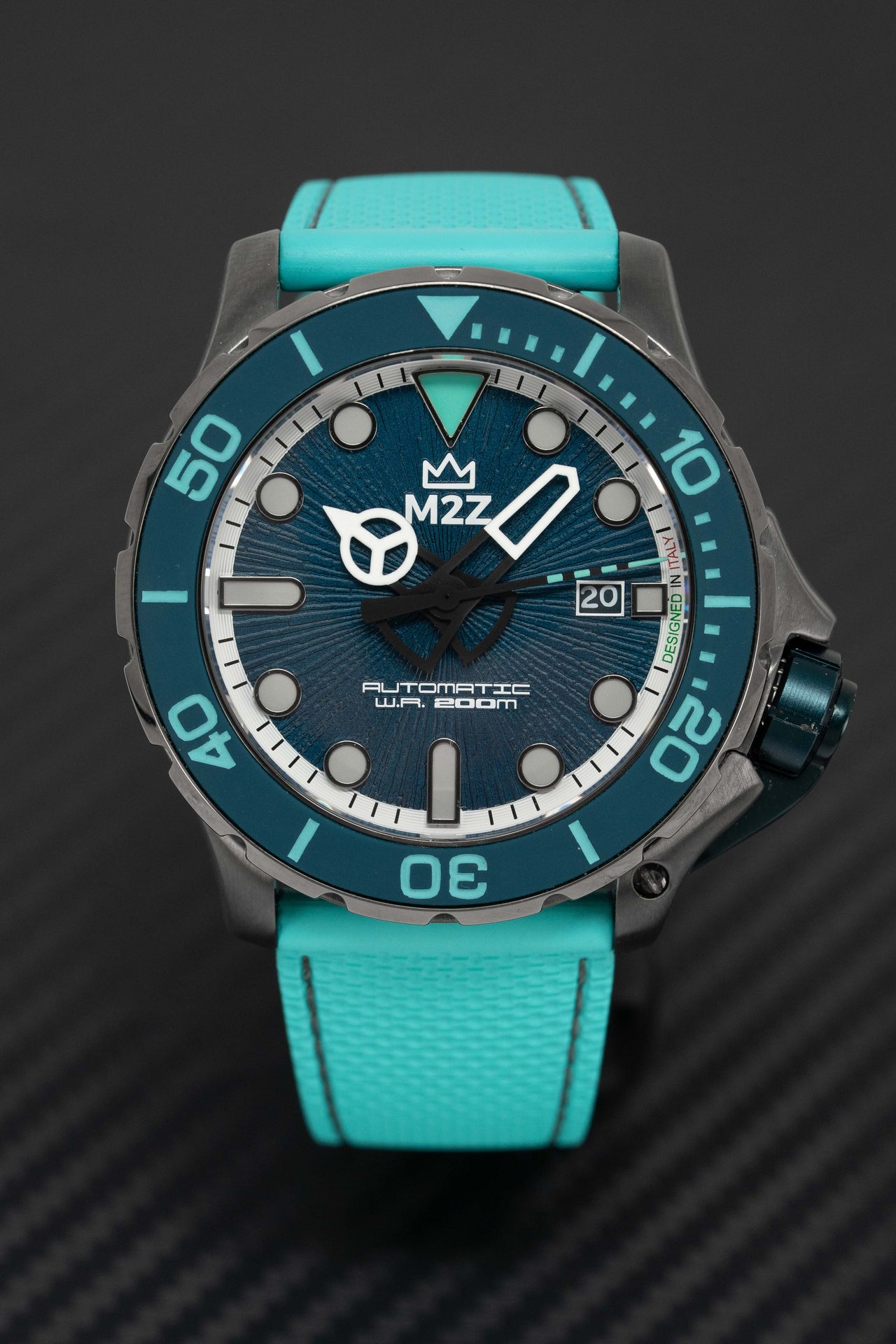 M2Z Men's Watch Diver 200 Teal 200-011