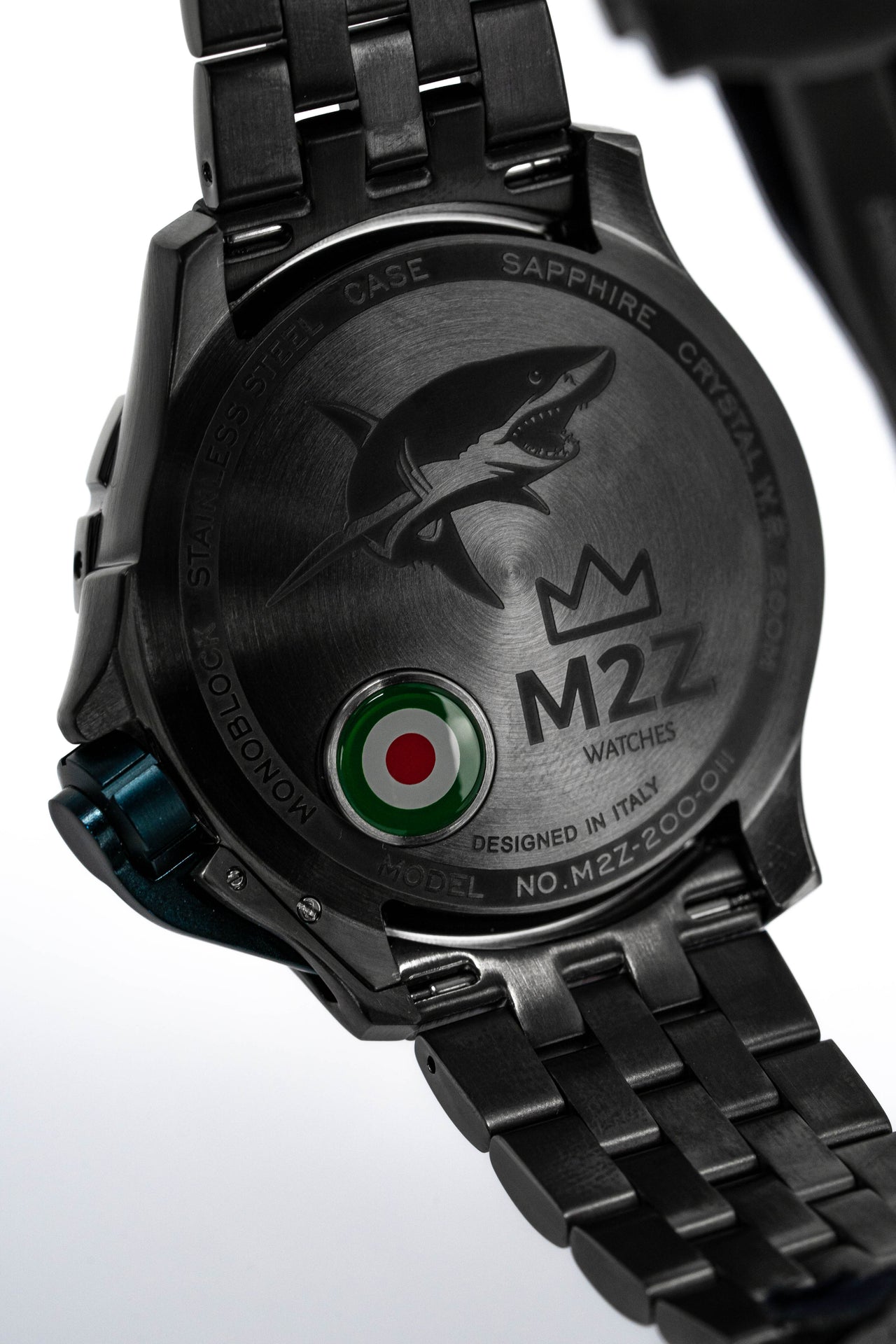 M2Z Men's Watch Diver 200 Plated Bracelet Teal 200-011X