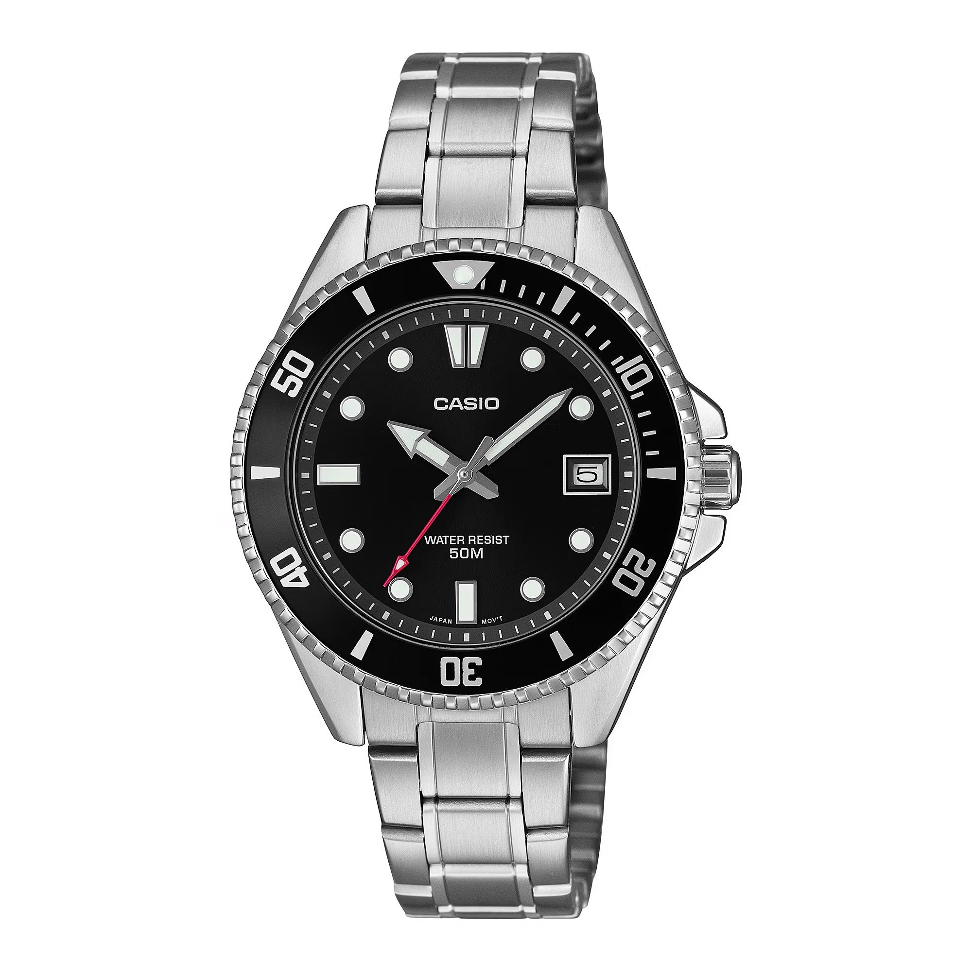 Casio Men's Watch Standard Sporty Black Bracelet MDV-10D-1A1VDF