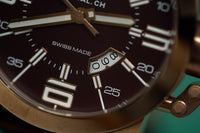 Thumbnail for Metal.ch Men's Watch 44mm Black/Rose Gold 1340.44