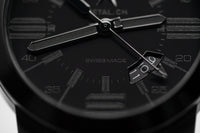 Thumbnail for Metal.ch Men's Chronograph Watch Chronosport Collection 44MM Date Black Silicon Strap 1420.44