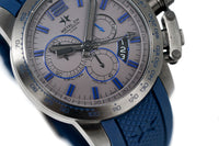 Thumbnail for Metal.ch Men's Chronograph Watch Chronosport Collection 44MM Date Blue/Grey 4539.44