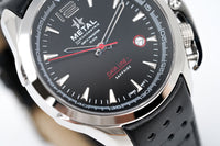 Thumbnail for Metal.ch Men's Watch Data Line Collection Black 8120.41