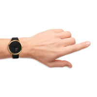 Thumbnail for Mondaine Watch Helvetica No1 Light Gold Black MH1.L2221.LB