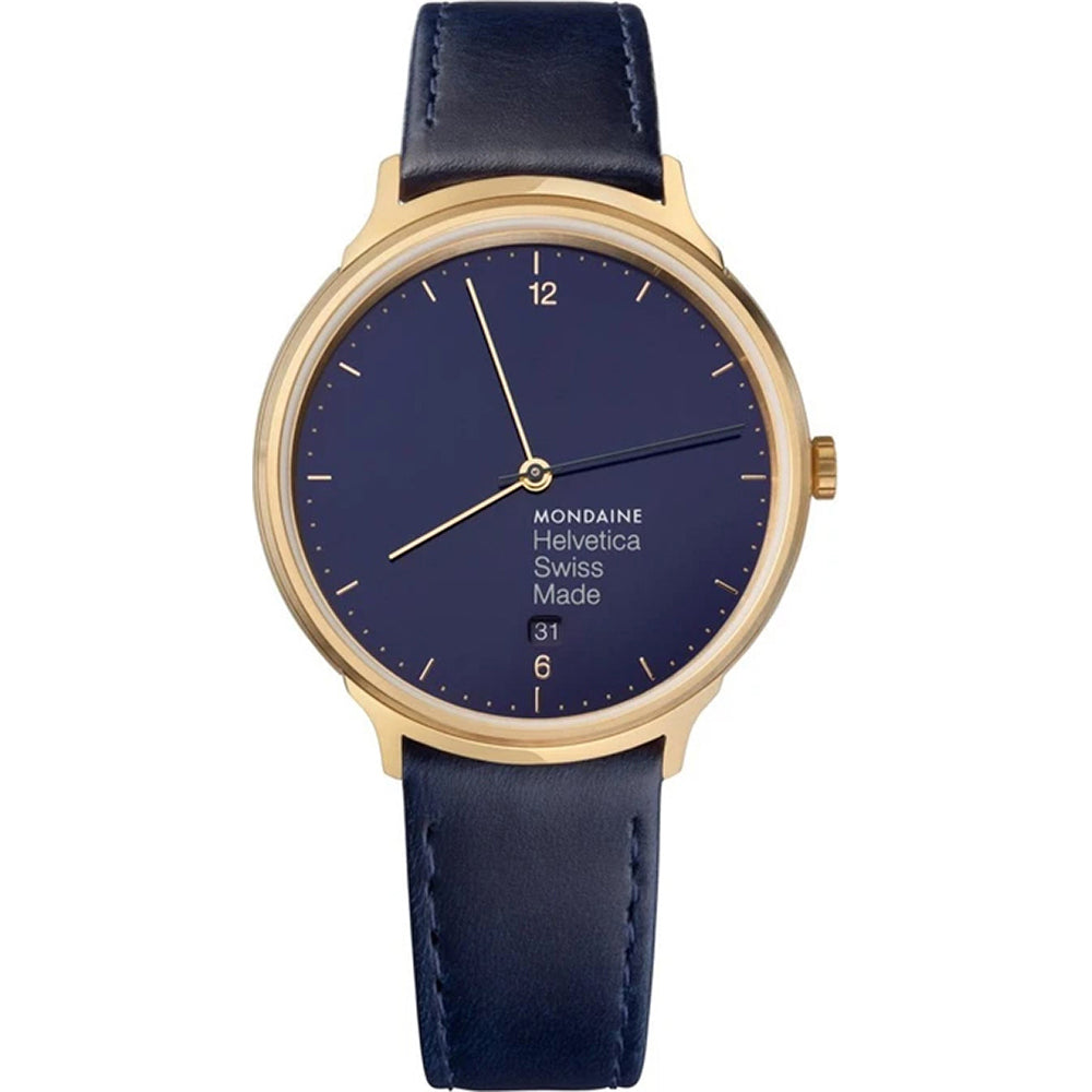 Mondaine Watch Helvetica No1 Light Dark Blue MH1.L2241.LD
