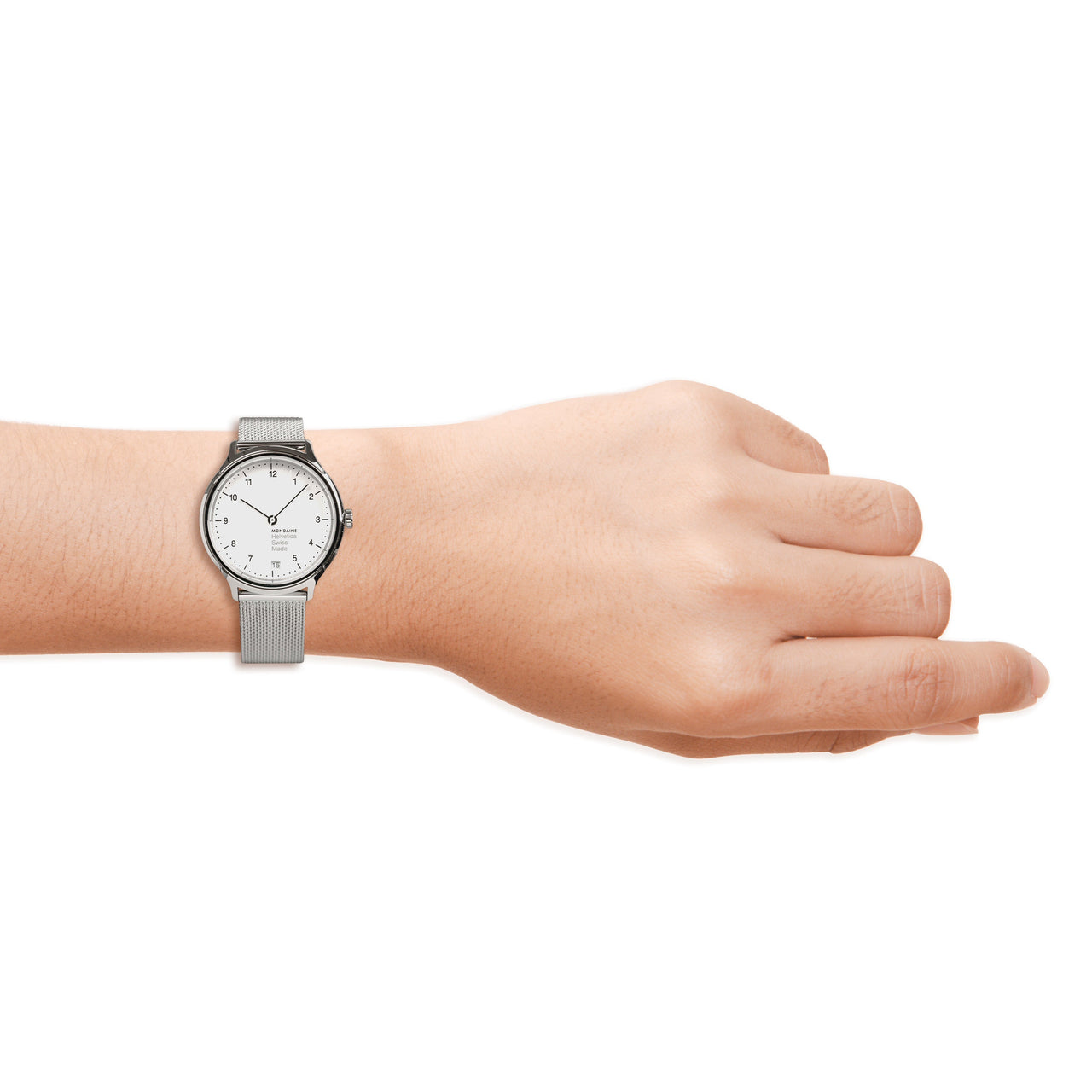 Mondaine Helvetica No1 Regular Ladies' White Watch MH1.R1210.SM