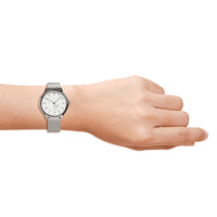 Thumbnail for Mondaine Helvetica No1 Regular Ladies' White Watch MH1.R1210.SM