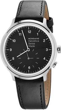 Thumbnail for Mondaine Watch Helvetica Regular Black MH1.R2020.LB