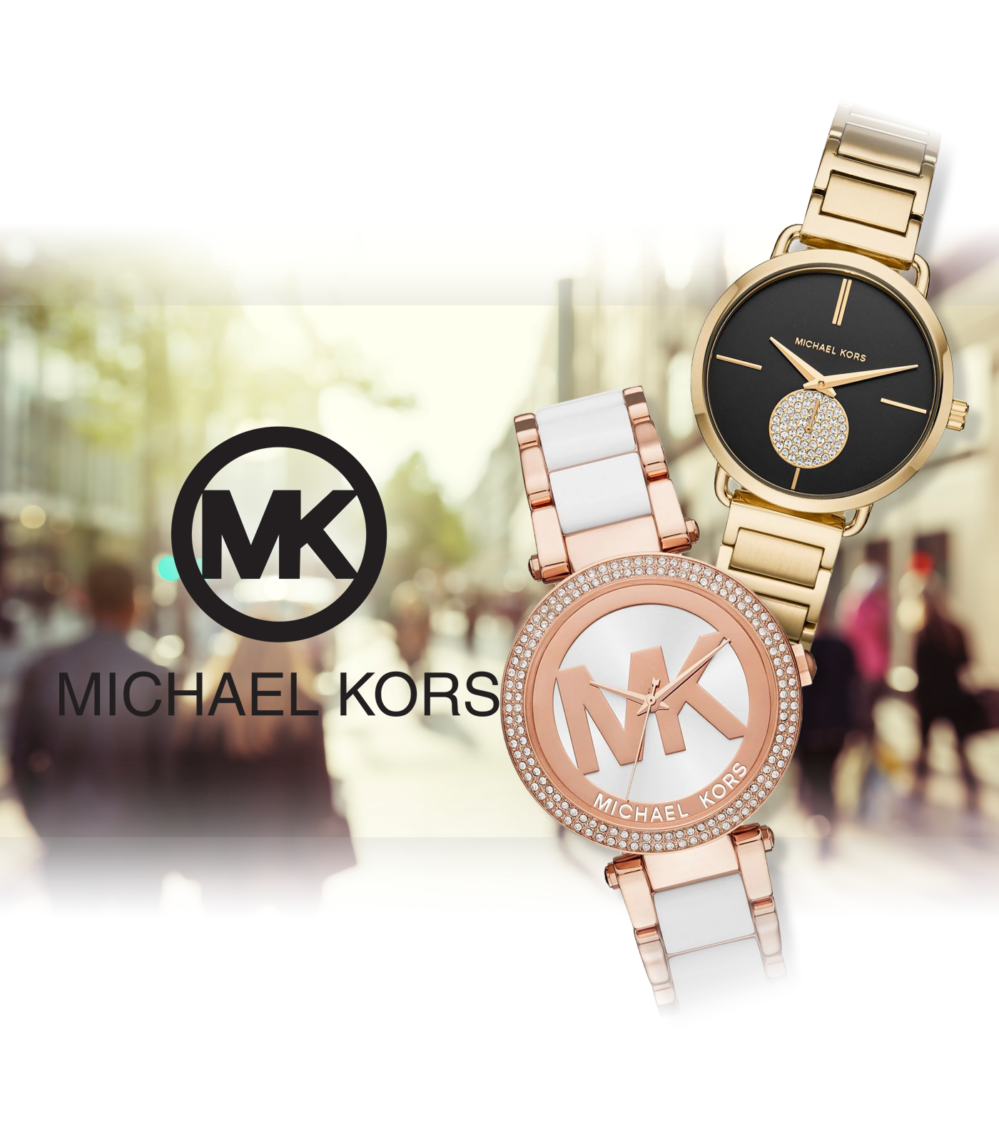 Michael Kors Watch Lexington Chronograph Two Tone MK8344