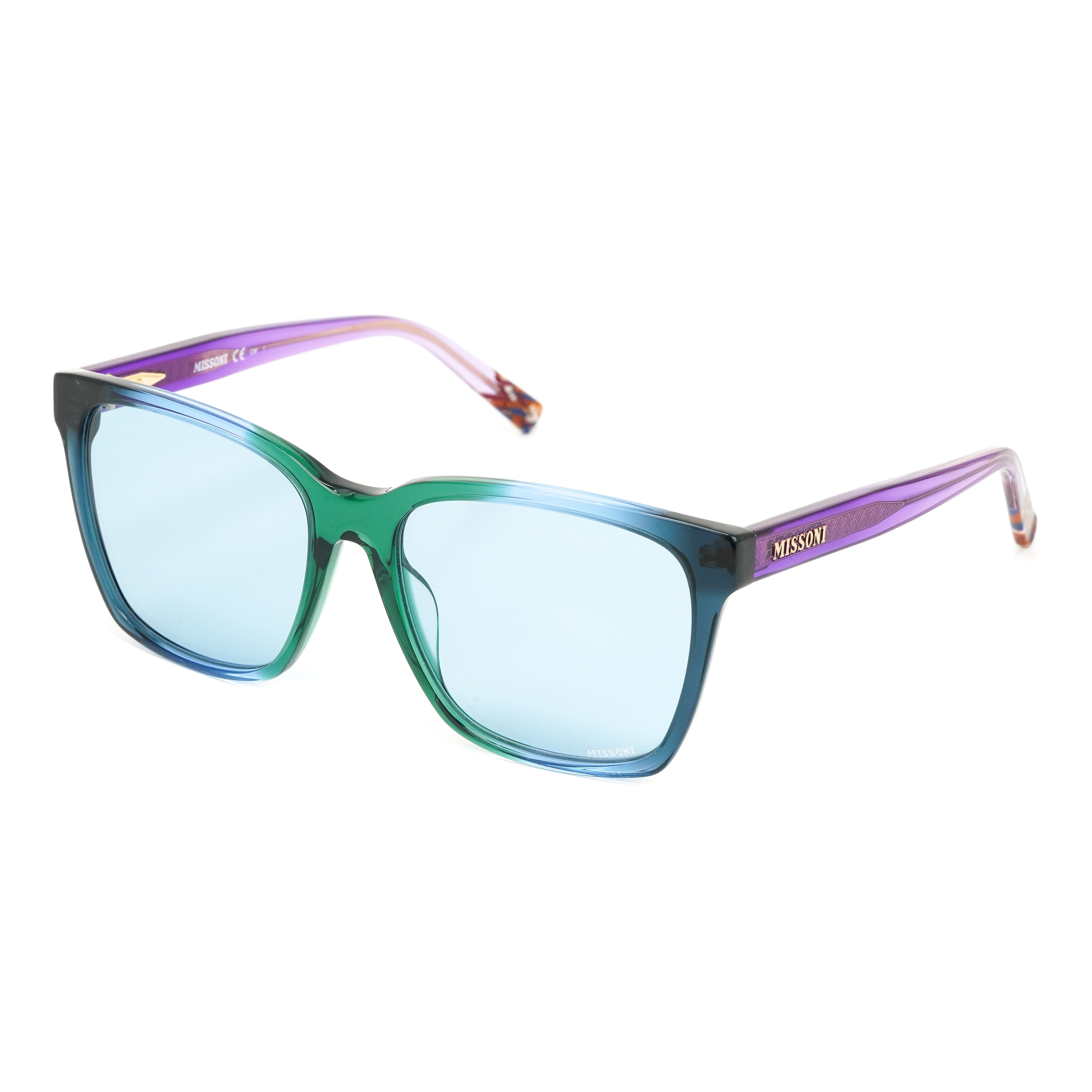 Missoni Women's Sunglasses Square Green/Purple MIS 0008/S DCF/KU