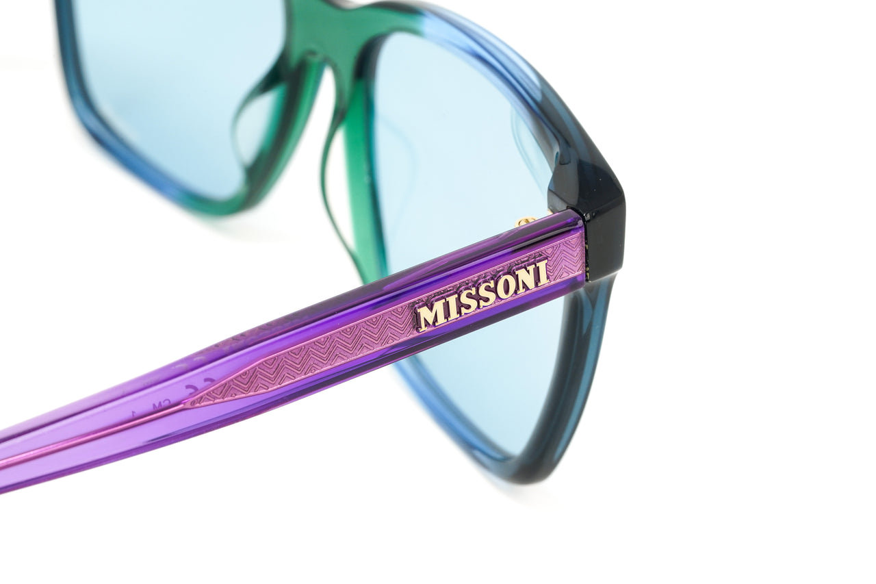 Missoni Women's Sunglasses Square Green Azure MIS 0008/S DCF