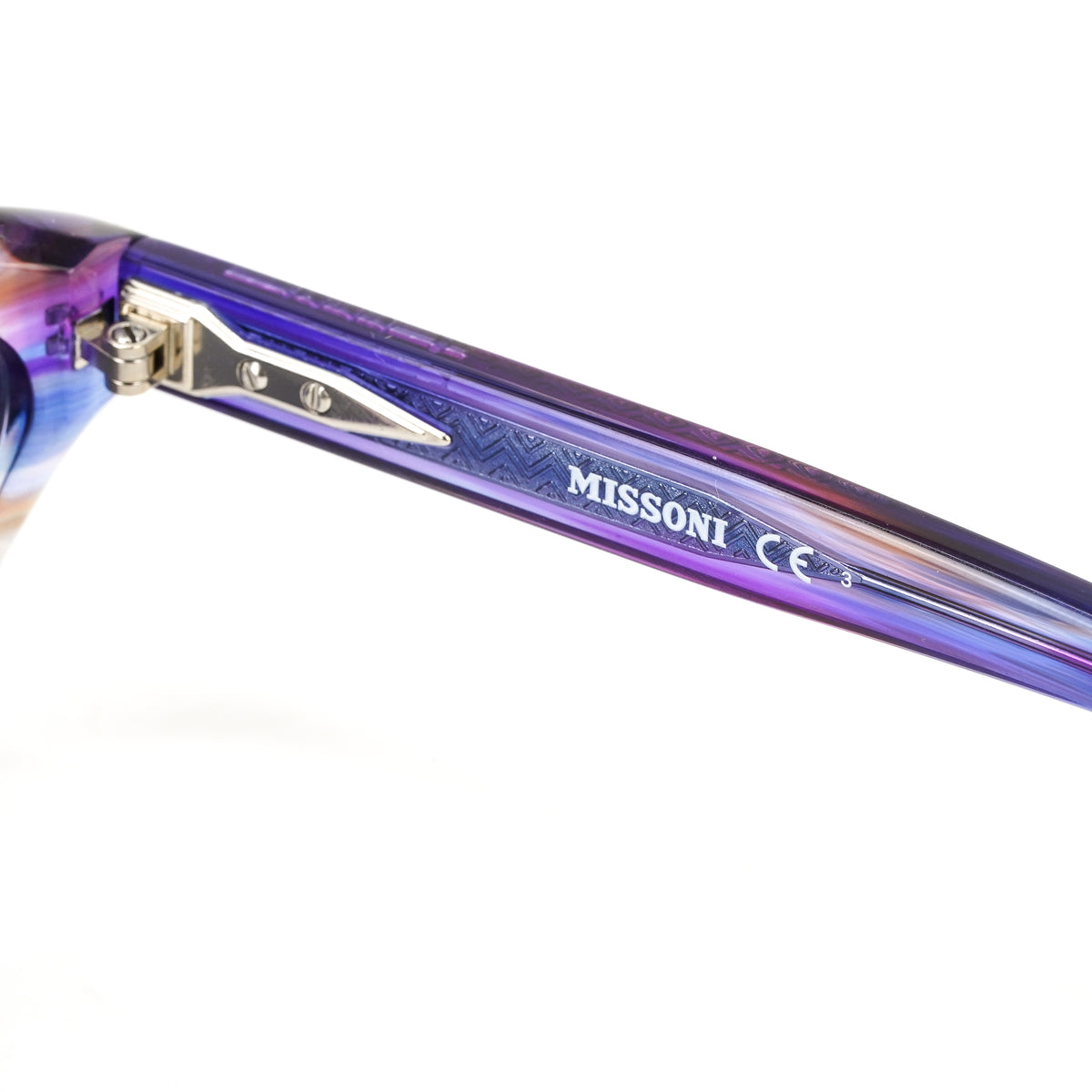 New Italian Missoni Blue-Violet Gradient Cat-Eye Sunglasses Missoni Women main image 2