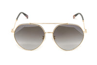 Thumbnail for Missoni Women's Sunglasses Round Pilot Gold/Silver MIS 0015/S 02M2/FQ 60