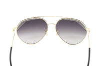 Thumbnail for Missoni Women's Sunglasses Round Pilot Gold/Silver MIS 0015/S 02M2/FQ 60