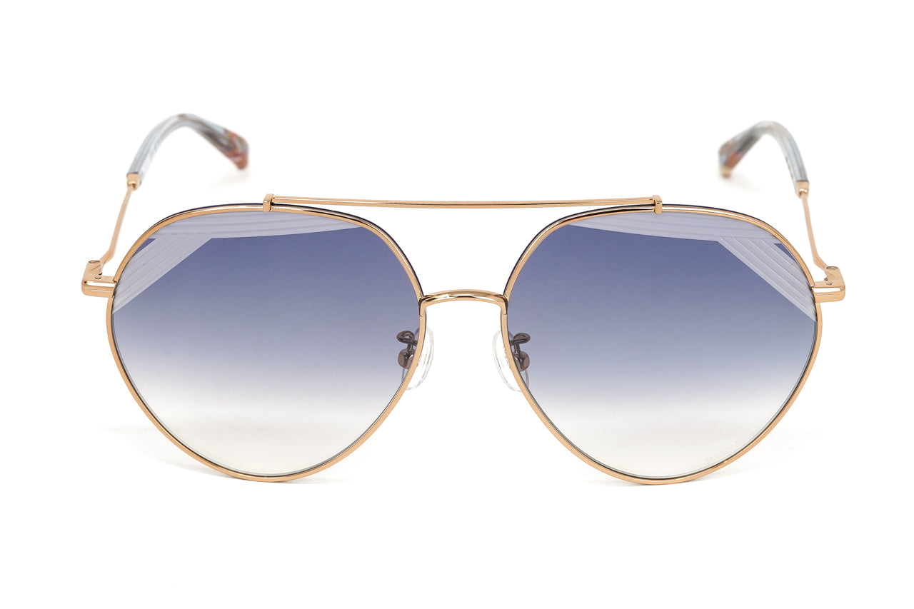Missoni Women's Sunglasses Round Pilot Gold/Blue MIS 0015/S LKS