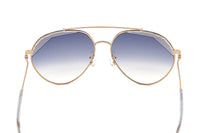 Thumbnail for Missoni Women's Sunglasses Round Pilot Gold/Blue MIS 0015/S LKS