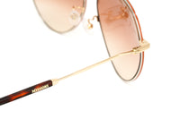 Thumbnail for Missoni Women's Sunglasses Round Pilot Gold/Orange MIS 0015/S TNG