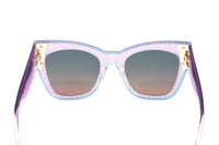 Thumbnail for Missoni Women's Sunglasses Oversized Cat Eye Violet/Teal MIS 0040/S 4LZ (FF)