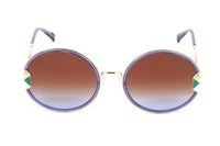 Thumbnail for Missoni Women's Sunglasses Oversized Round Gold/Violet MIS 0074/S S9E