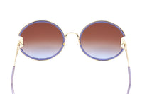 Thumbnail for Missoni Women's Sunglasses Oversized Round Gold/Violet MIS 0074/S S9E