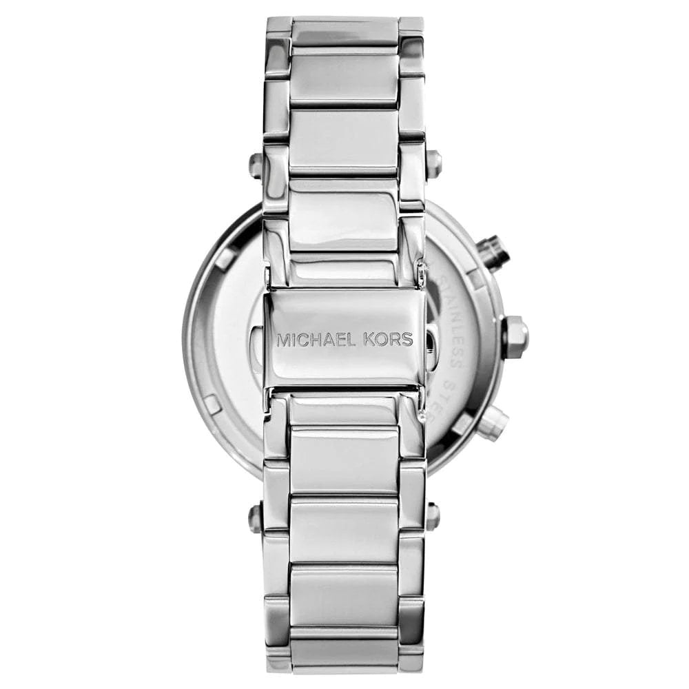 Michael Kors 38mm Silver Parker Chronograph Watch MK5353