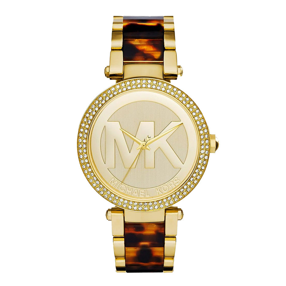 Michael Kors Ladies Watch Parker 39mm Gold Champagne MK6109
