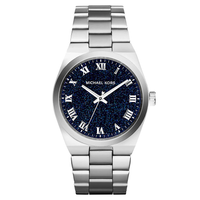 Michael kors channing discount silver quartz watch