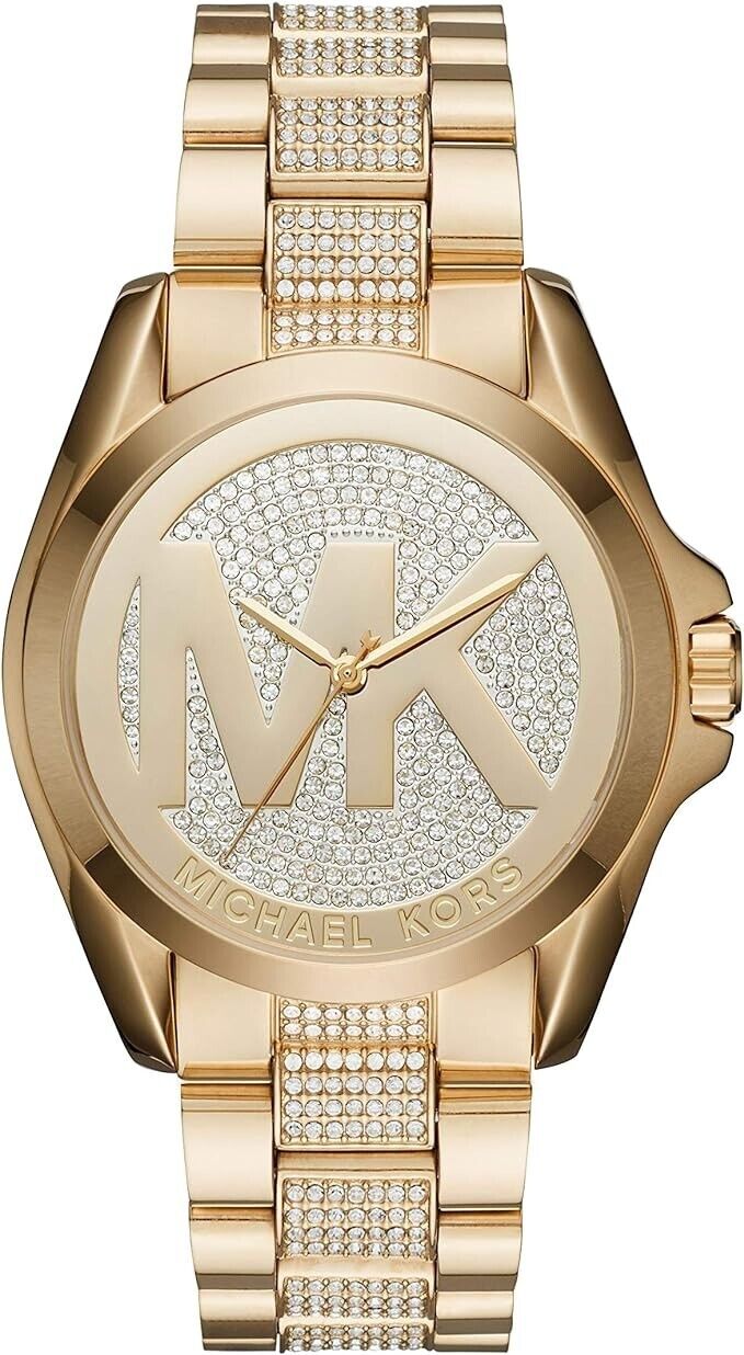 Michael Kors Ladies Watch Bradshaw Gold Gems MK6487