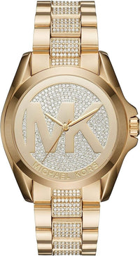 Thumbnail for Michael Kors Ladies Watch Bradshaw Gold Gems MK6487