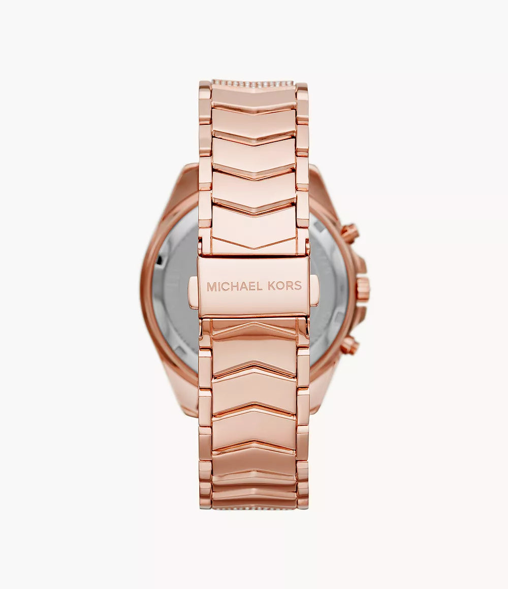Michael Kors Ladies Watch Whitney Chronograph 44mm Rose Gold MK6730