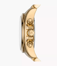 Thumbnail for Michael Kors Ladies Watch Bradshaw Chronograph 36mm Black Gold MK6959