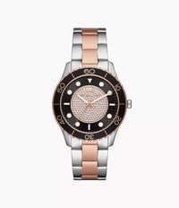Thumbnail for Michael Kors Ladies Watch Runway 40mm Black Rose Gold MK6960