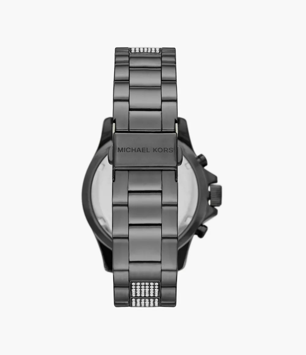 Michael Kors Ladies Watch Everest Chronograph 42mm Gunmetal MK6974 Watches Crystals