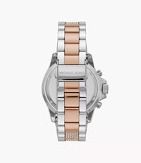 Thumbnail for Michael Kors Ladies Watch Everest Chronograph 42mm Silver Rose Gold MK6975