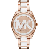 Thumbnail for Michael Kors Ladies Watch Janelle 42mm Rose Gold White MK7134