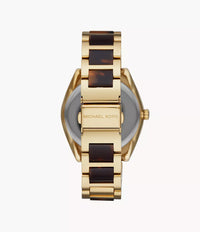 Thumbnail for Michael Kors Ladies Watch Janelle 42mm Gold Brown MK7136