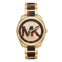 Thumbnail for Michael Kors Ladies Watch Janelle 42mm Gold Brown MK7136