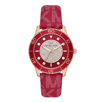 Thumbnail for Michael Kors Ladies Watch Runway 40mm Red MK7179