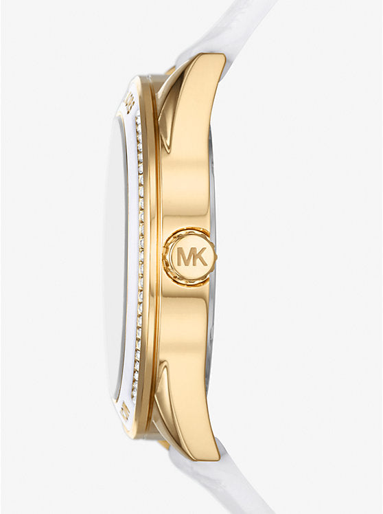 Michael Kors Ladies Watch Jessa 40mm Gold White MK7267