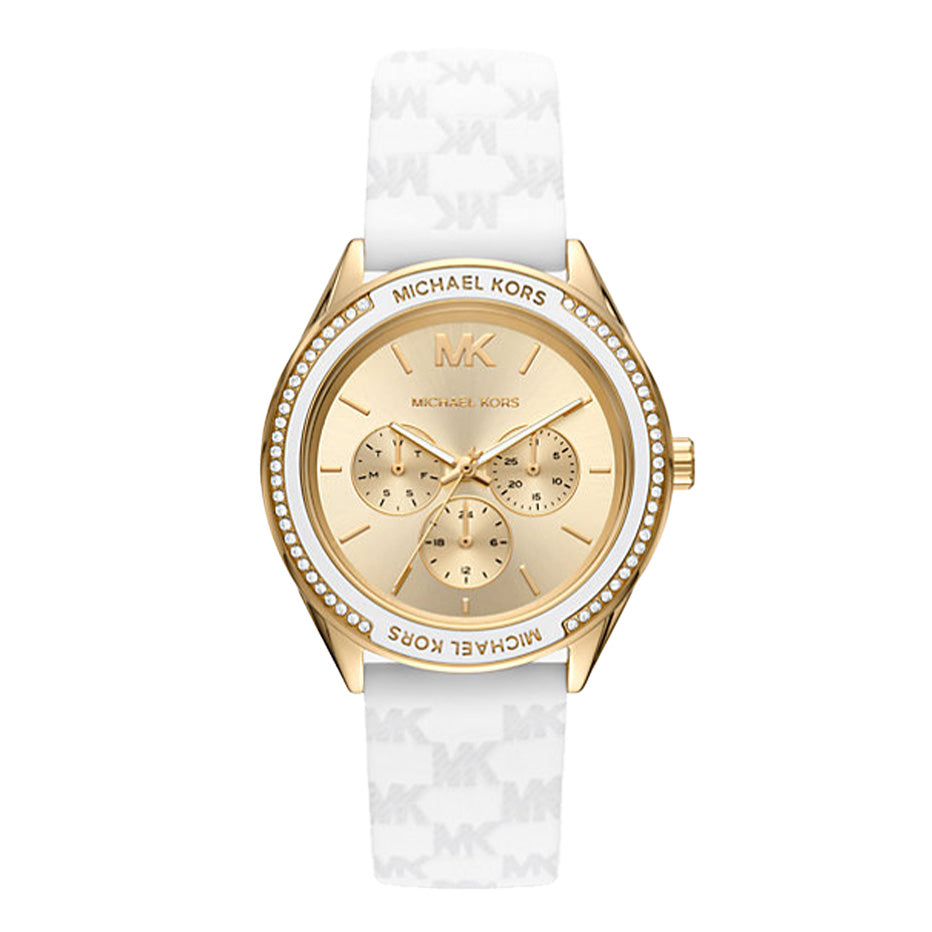 Michael Kors Ladies Watch Jessa 40mm Gold White MK7267