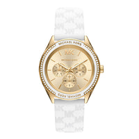 Thumbnail for Michael Kors Ladies Watch Jessa 40mm Gold White MK7267